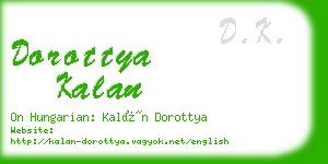 dorottya kalan business card